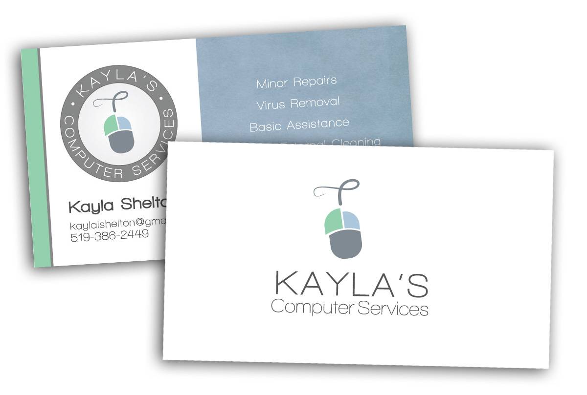 Kayla's Computer Services, Business Card